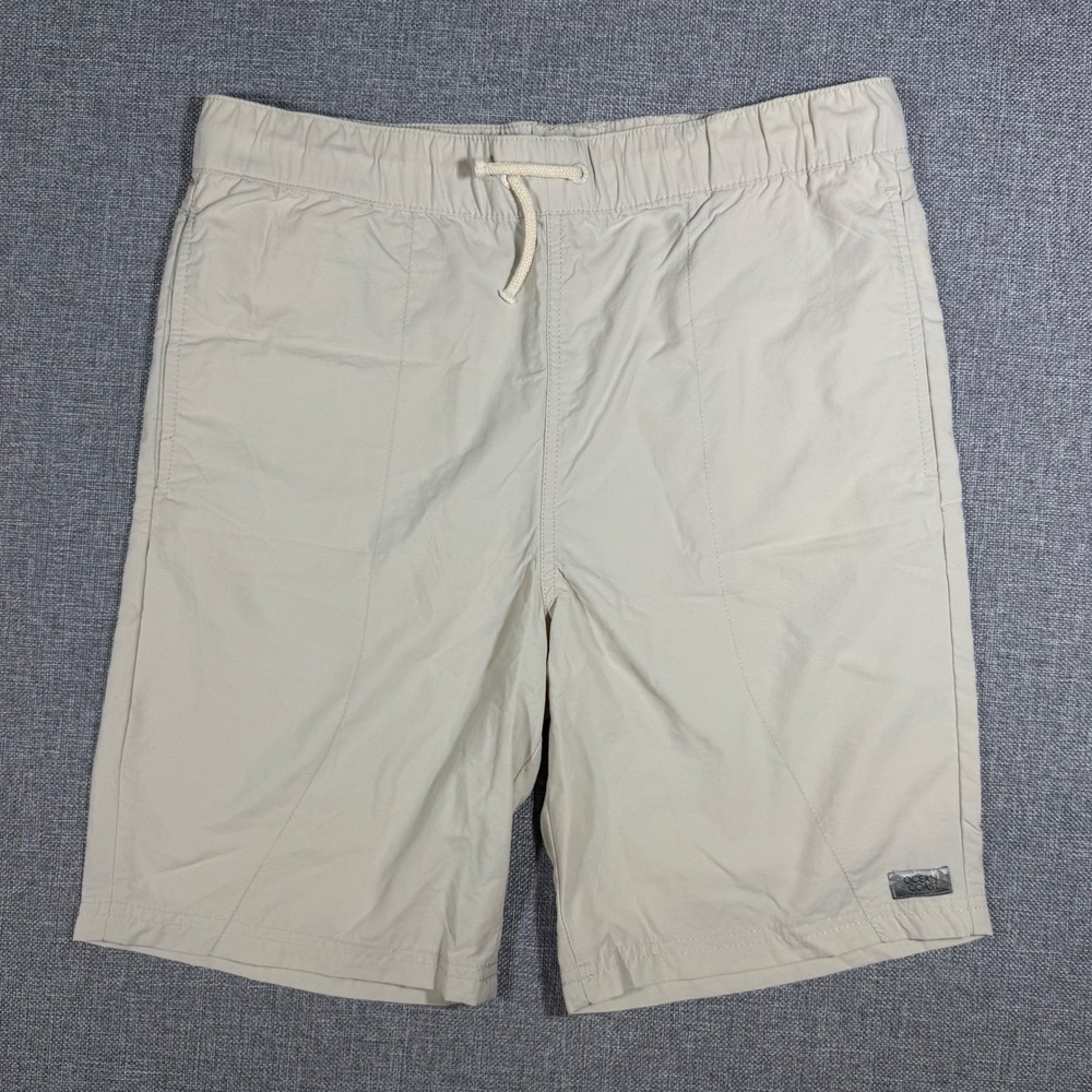 Ocean Coast Nylon Cargo Shorts Kids XL Tan Beige Hiking Fishing Utility Outdoor